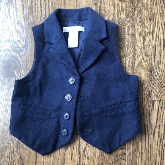 JANIE and JACK Button Up Shirt and Vest - Picture 2 of 3